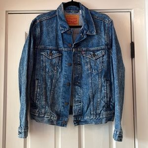 Levi’s Distressed/Acid Wash Denim Jacket, Size Small